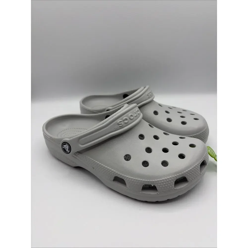 Crocs Classic Clog Authentic Shoe Style 10001 Sz US MEN 5 Women 7 NWT Gray Grey